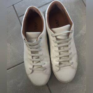 Zara Men's Classic White Sneakers
